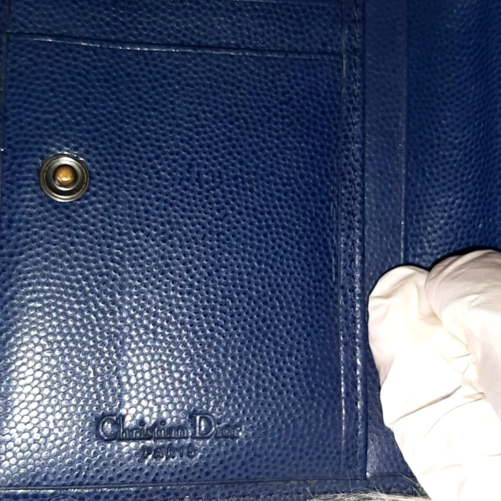 Dior Gamaguchi Logo Plate Purse in EUC